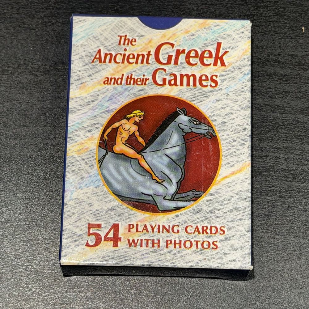 Ancient Greek Playing Cards 54 Card Deck Classical Art Mythology Missing 1 RARE